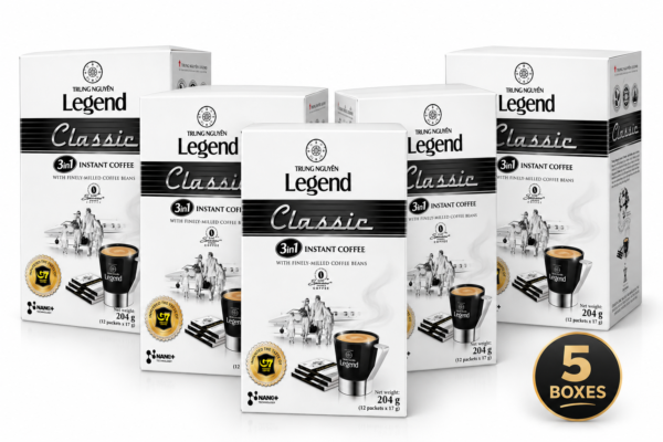 TRUNG NGUYEN LEGEND CLASSIC (12 STICKS) – Pack of 5